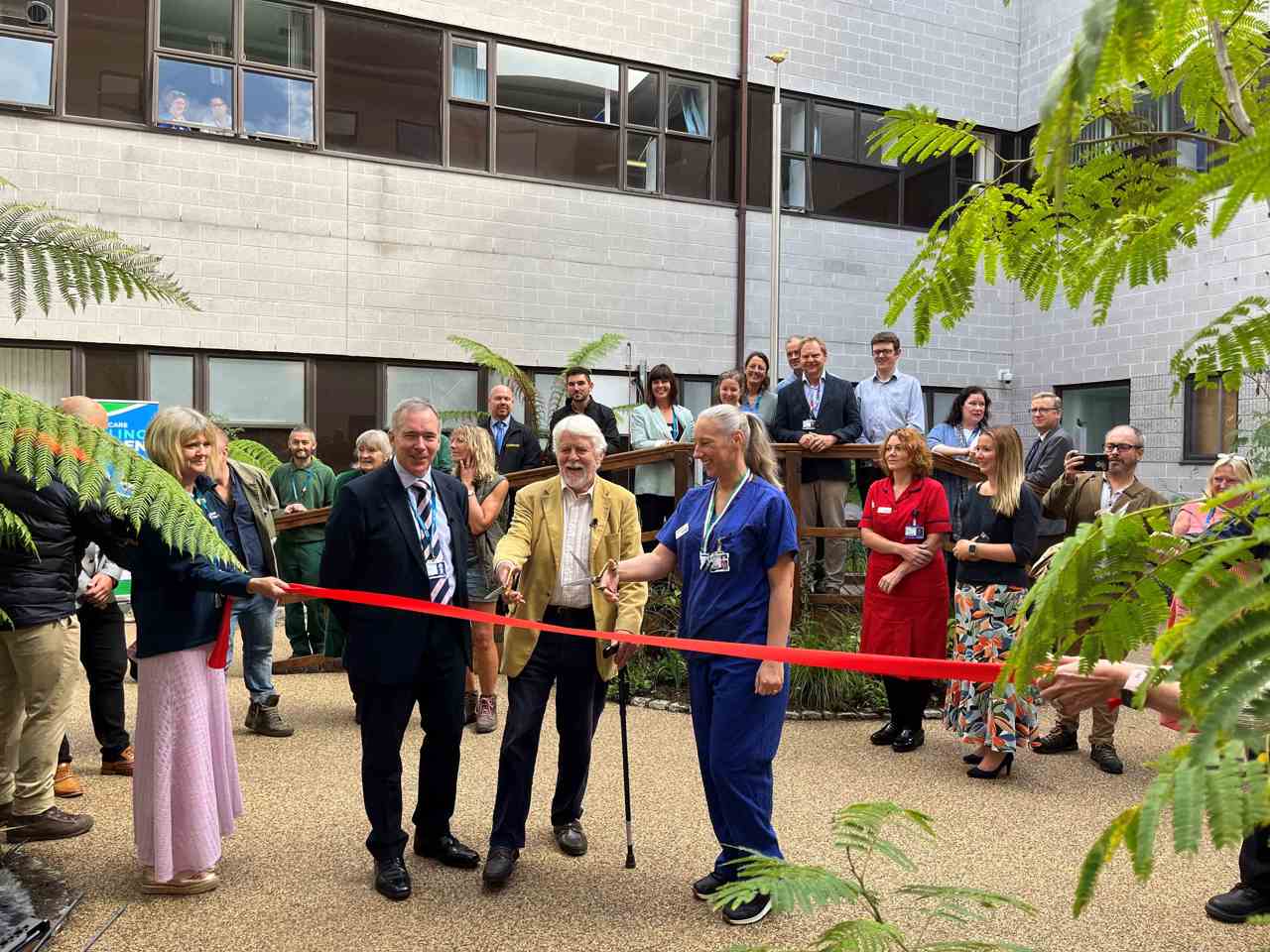 Hospital garden opening ceremony
