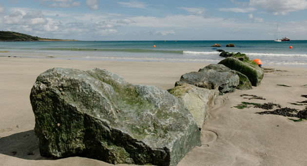 Rocks on beach